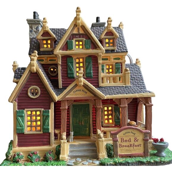 Lemax Village Collection Lighted Building Alpine Peak B & B - Picture 1 of 9